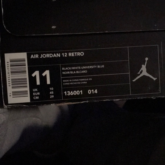 Air Jordan 12 Retro unc nubuck - Picture 2 of 3